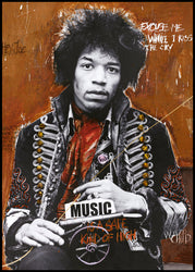 Hendrix by artist | FRAMED PRINT