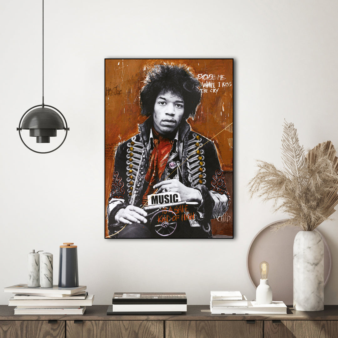Hendrix by artist | FRAMED PRINT