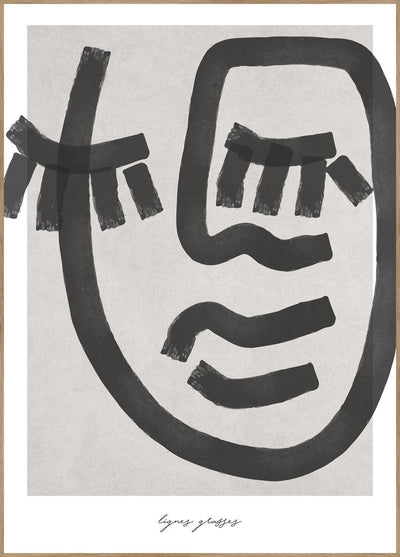 Lignes grasses 1 | FRAMED PRINT