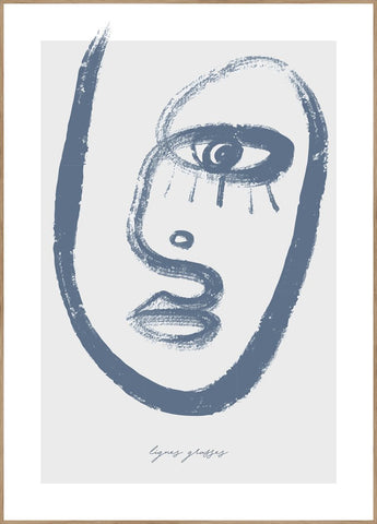 Lignes grasses 2 | FRAMED PRINT