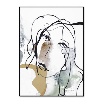 Line Art Girl 1 | FRAMED PRINT