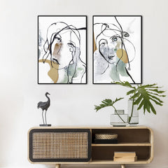 Line Art Girl 1 | FRAMED PRINT