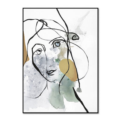 Line Art Girl 2 | FRAMED PRINT