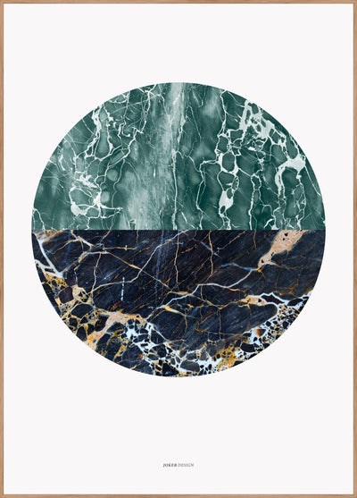Marble circle | FRAMED PRINT