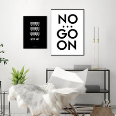 Never give up | FRAMED PRINT