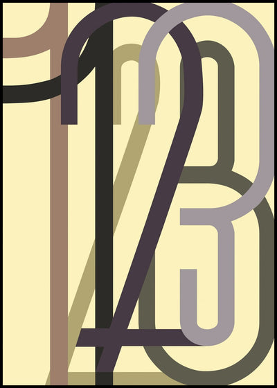 Numbers 1 | FRAMED PRINT