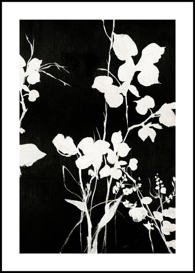 Silhouet Leaves 1 | FRAMED PRINT