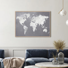 Silver World | FRAMED PRINT