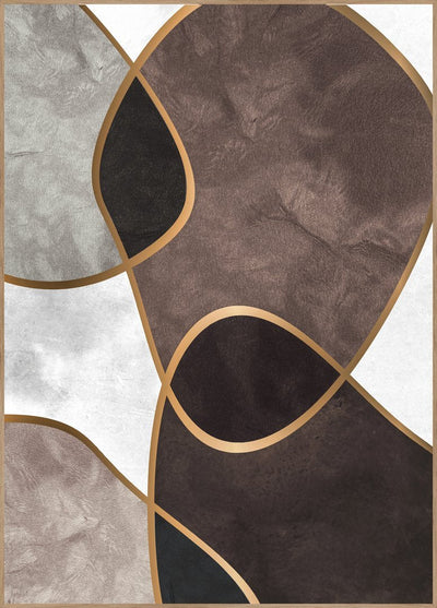 Velvet Shapes 3 | FRAMED PRINT