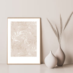 White Leaves 1 | FRAMED PRINT