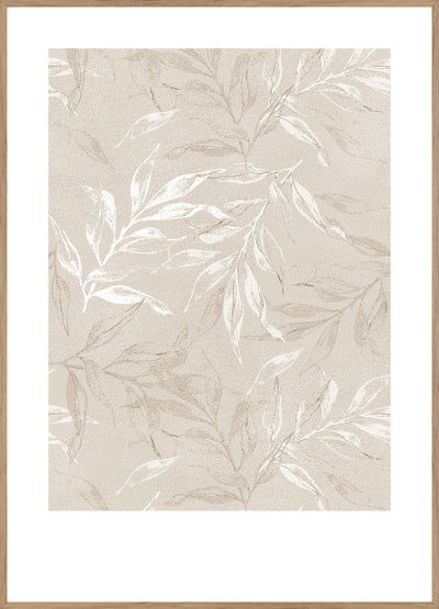 White Leaves 1 | FRAMED PRINT
