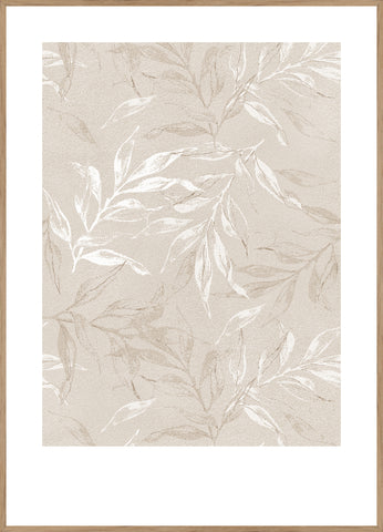 White Leaves 1 | FRAMED PRINT