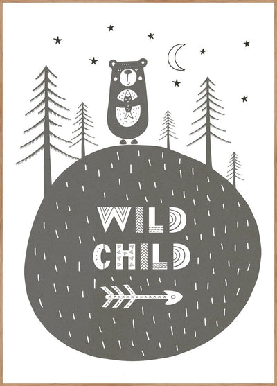 Wild child | FRAMED PRINT