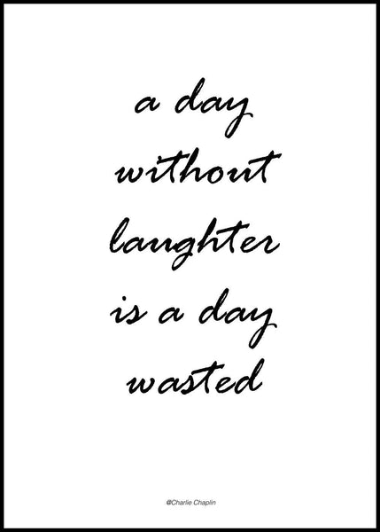 Without laughter | FRAMED PRINT