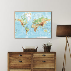 Worldmap classic | FRAMED PRINT