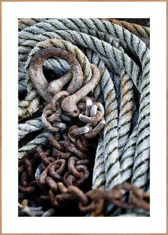 Blue rope | FRAMED PRINT