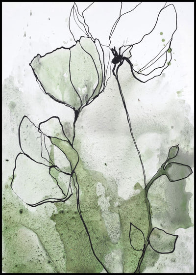 flowerline 2 | FRAMED PRINT