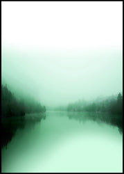 Green lake | FRAMED PRINT