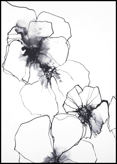 Flower line 1 | FRAMED PRINT