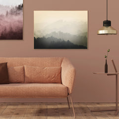 Foggy yellow | FRAMED PRINT