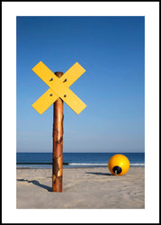 Yellow and blue | FRAMED PRINT